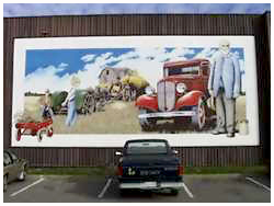 Picture of an outdoor mural in Welland, Ontario