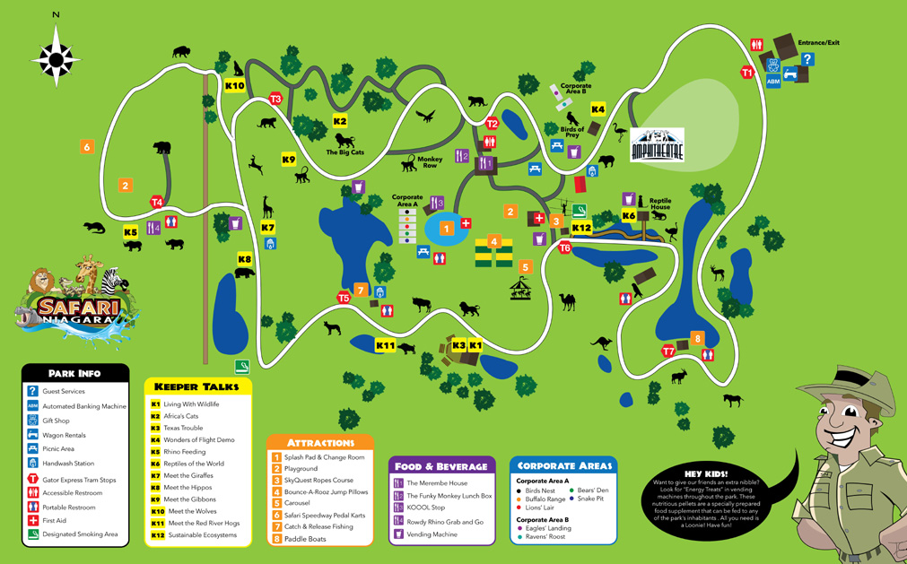 Map of Safari Niagara - click for larger image!